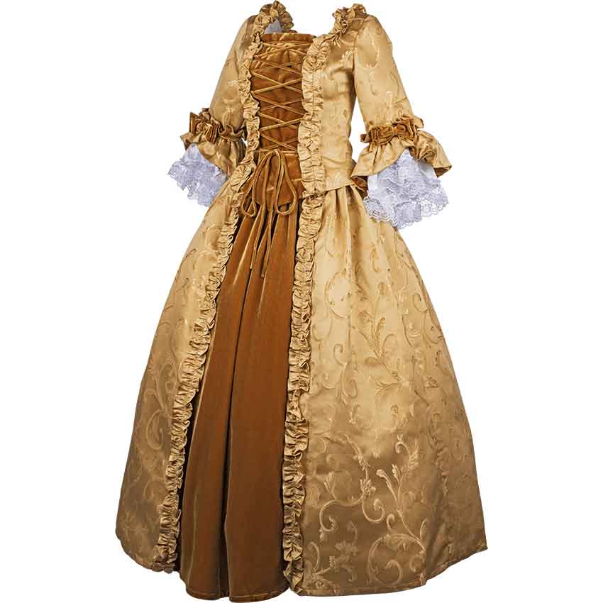 slim fit dress slacks Medieval Royal Blue & Gold Queen Women's Costume – AbracadabraNYC