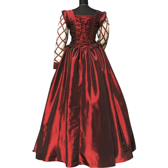 Burgundy Medieval Ball Gown - MCI-117 - Medieval Collectibles