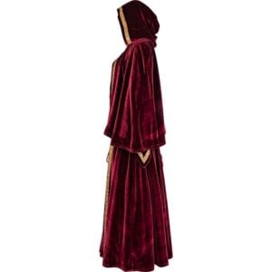 Ladies Medieval Dress with Shoulder Cape