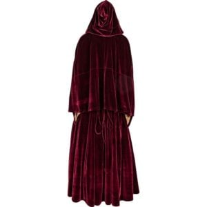 Ladies Medieval Dress with Shoulder Cape