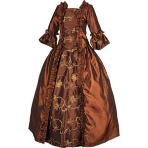 Brown Baroque Renaissance Gown
