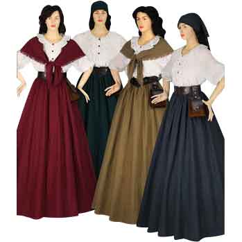 Farmer's Skirt With Shawl