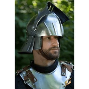 Gothic Sallet Helmet – Steel Finish