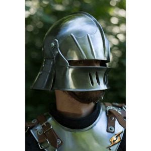 Gothic Sallet Helmet – Steel Finish
