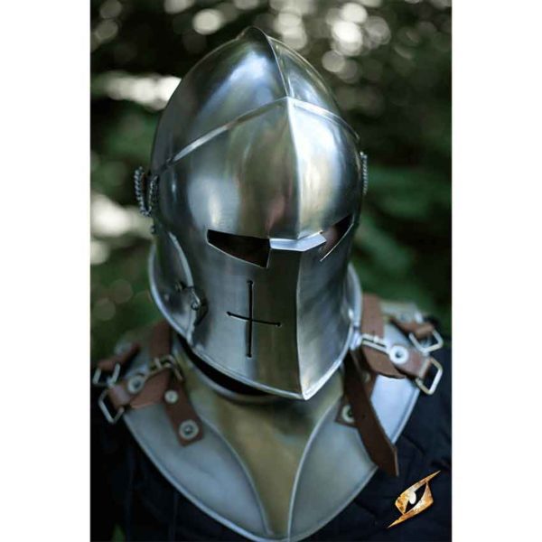 Visored Barbuta Helmet