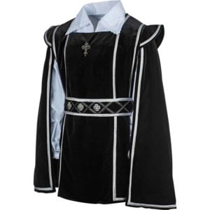 Black and Silver French Styled Tabbard