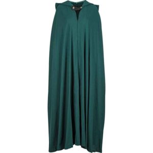 Medieval Hooded Cloak with Leather Fastener