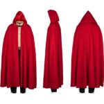 Medieval Hooded Cloak with Leather Fastener - MCI-305 - Medieval ...