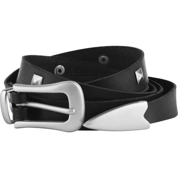 Saxon Black Buckle Belt