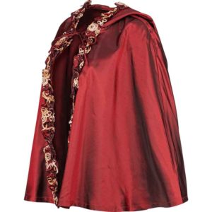 Womens Hooded Renaissance Shoulder Cape