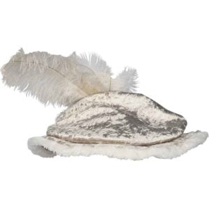 Mens Crushed Velvet Tudor Hat