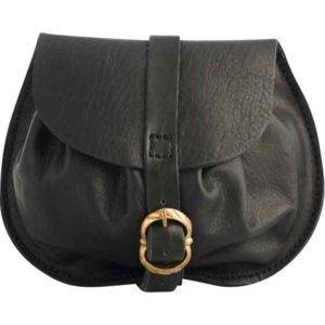 Small Buckled Leather Bag