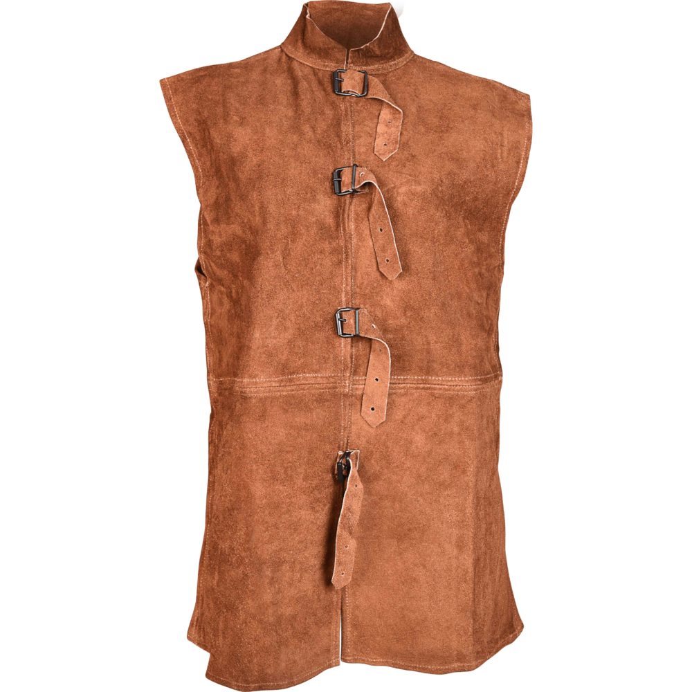 Orthello Suede Leather Vest - MY100112 - Medieval Collectibles