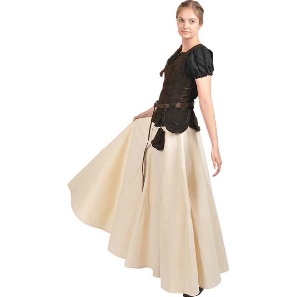 Sarina Suede Bodice