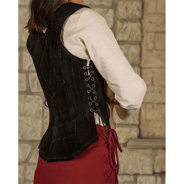 Lucy Padded Suede Bodice
