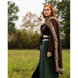 Bjorn Fur Trimmed Cape