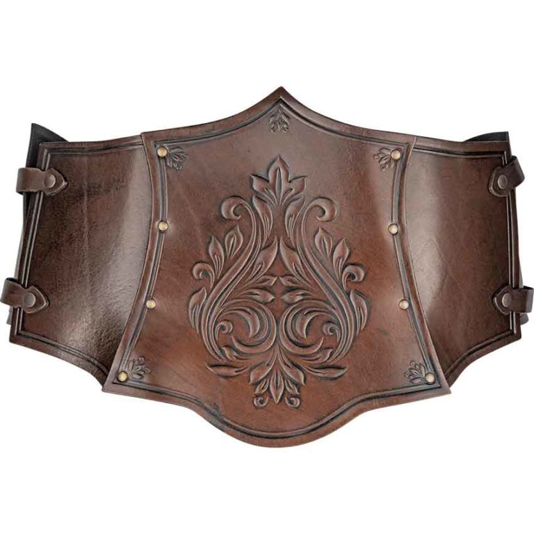 Floral Isolde Leather Bodice - MY100413 - Medieval Collectibles