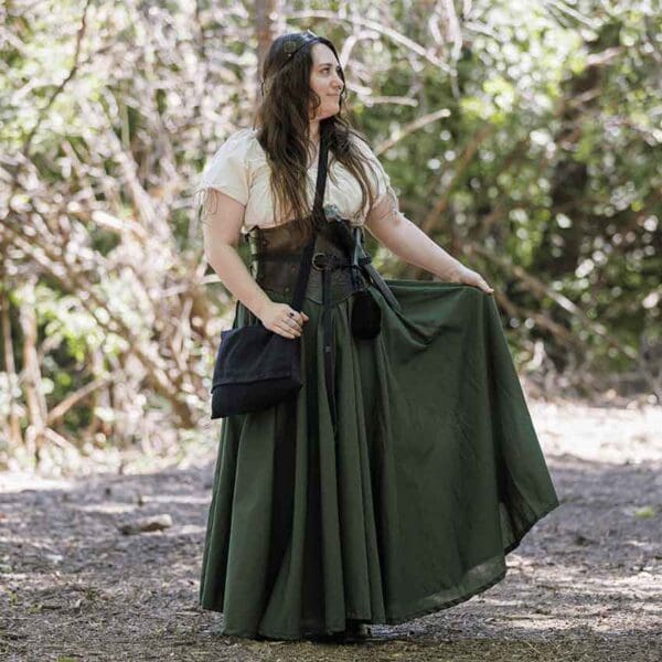 Floral Isolde Leather Bodice