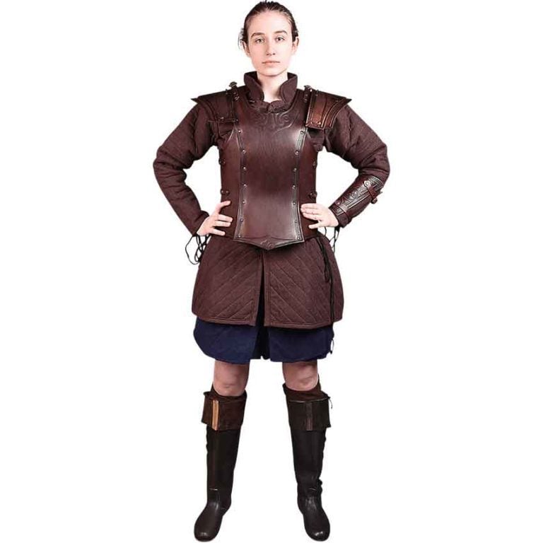 Artemis Leather Pauldrons
