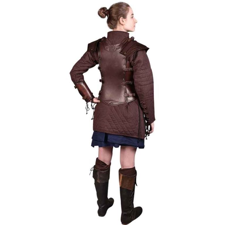 Artemis Leather Pauldrons