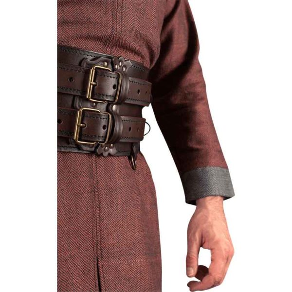 Luthor Leather Double Belt