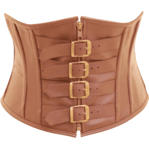 Brown Buckled Steampunk Waspie