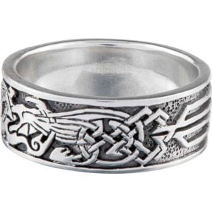 Celtic Dragons Silver Ring
