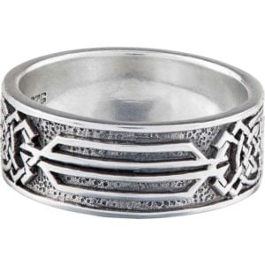 Celtic Dragons Silver Ring