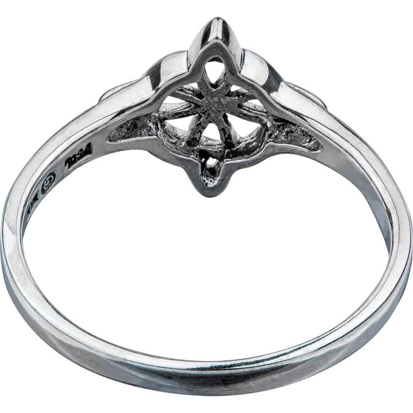 White Bronze Quaternary Knot Ring