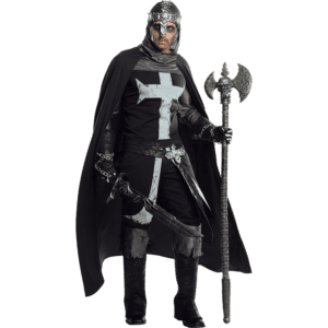 Mens Black Knight Costume
