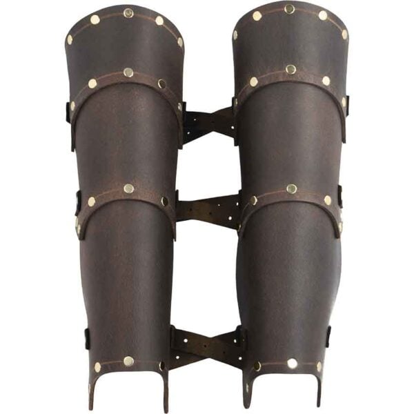Baudouin Leather Greaves
