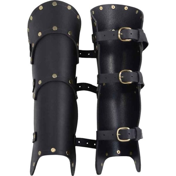 Baudouin Leather Greaves