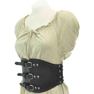 Laced Leather Corset Belt