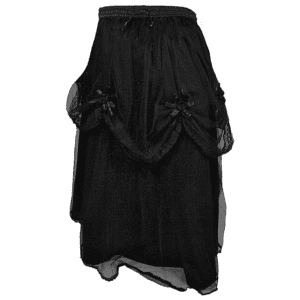 Gothic Black Rose Corsage Skirt