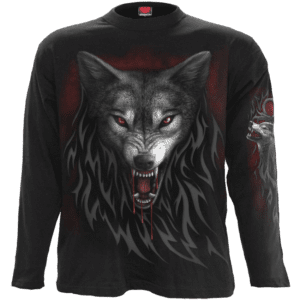 Black Legend of the Wolf Long Sleeve T-Shirt