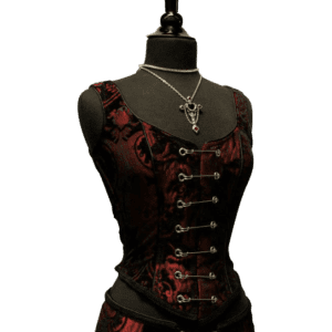 Red and Black Tapestry Bodice