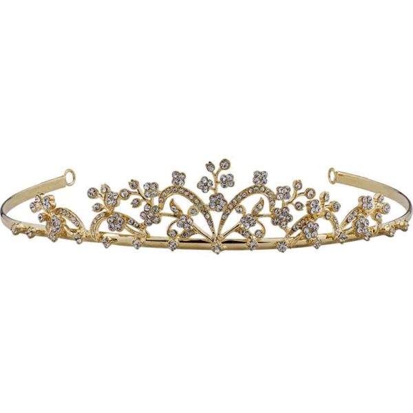 Jeweled Floral Diadem