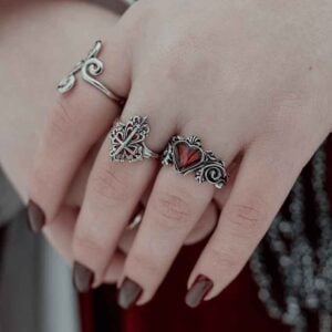 Sterling Silver Ornate Cross Ring