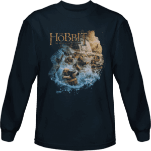 Barreling Down Hobbit Long Sleeved T-Shirt