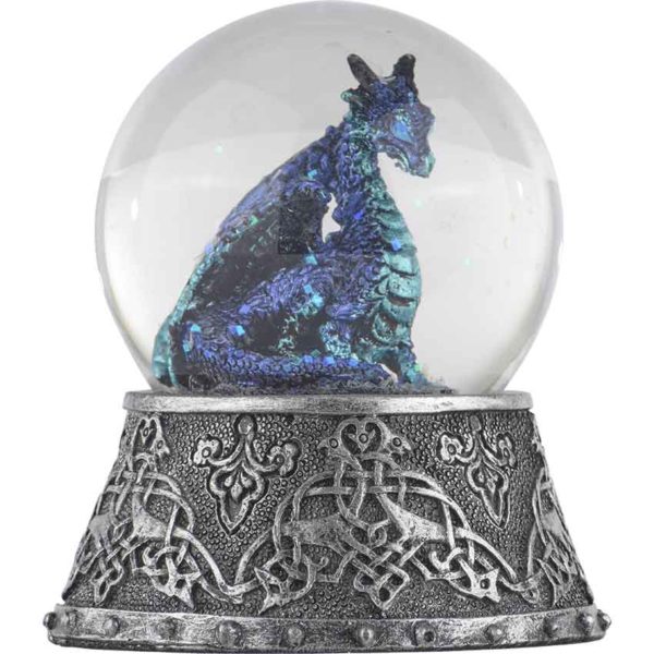 Celtic Ice Dragon Snow Globe