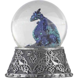 Celtic Ice Dragon Snow Globe