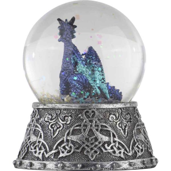 Celtic Ice Dragon Snow Globe