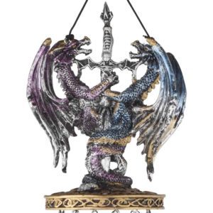 Dueling Dragons with Sword Wind Chime