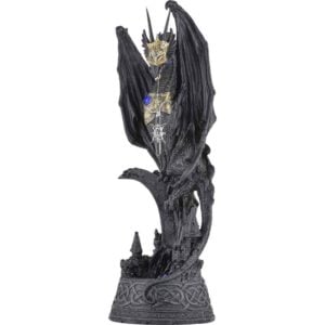 Armoured Dragon with Crystal Statue LED Light