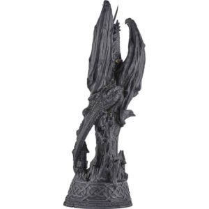 Armoured Dragon with Crystal Statue LED Light