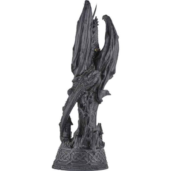 Armoured Dragon with Crystal Statue LED Light