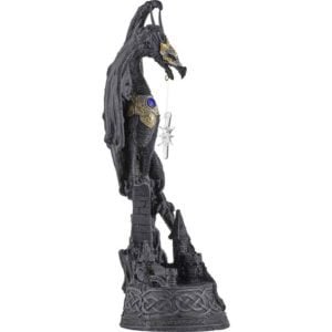 Armoured Dragon with Crystal Statue LED Light