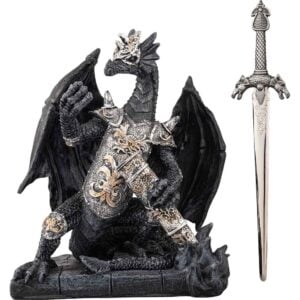 Dragon with Sword Statue