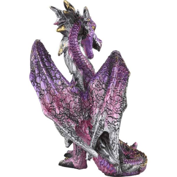 Pink Jeweled Dragon Statue