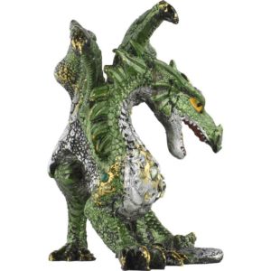 Green Jeweled Dragon Statue